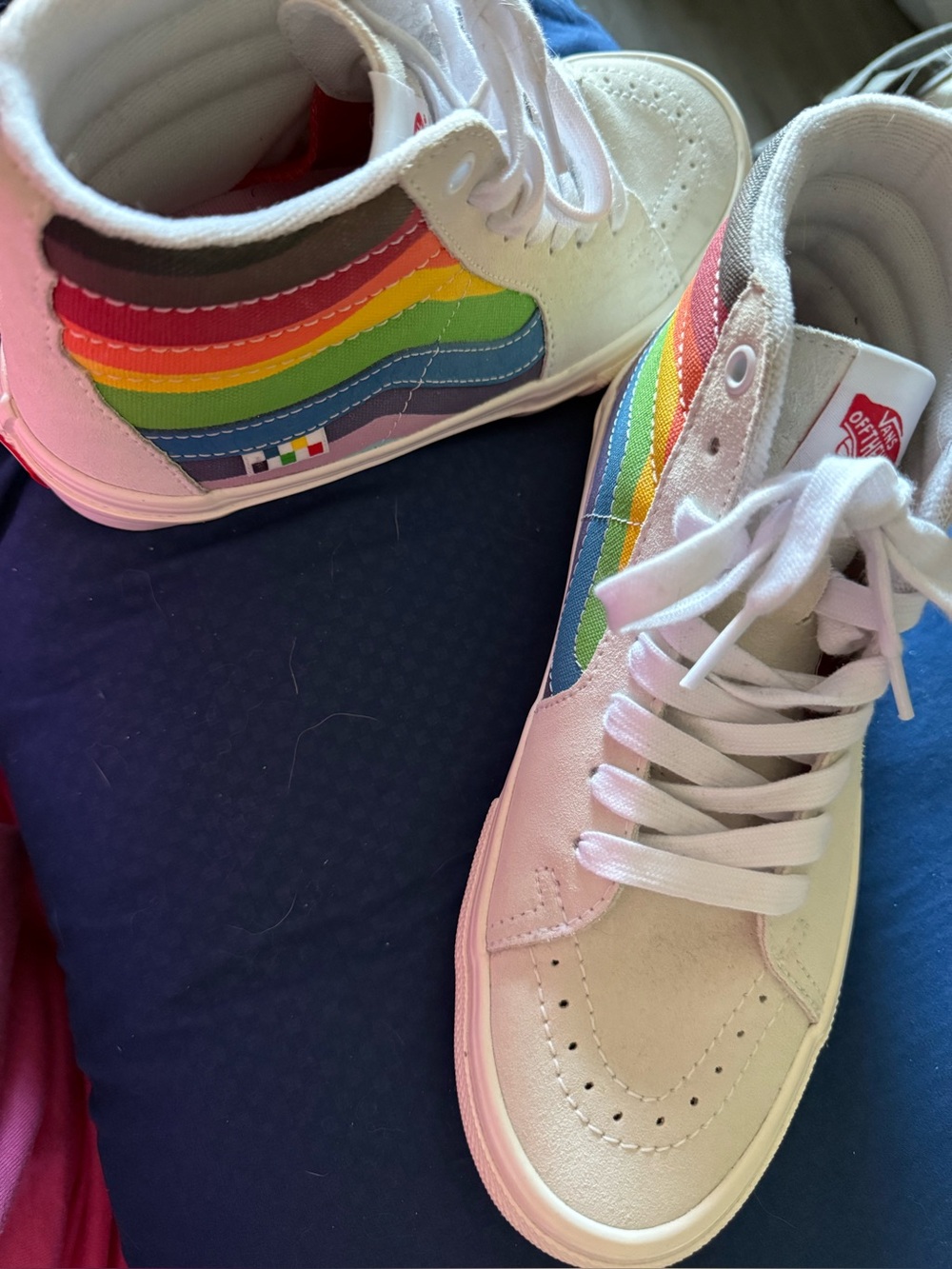 Vans Men’s SK8-HI Pride White High-Top Sneakers